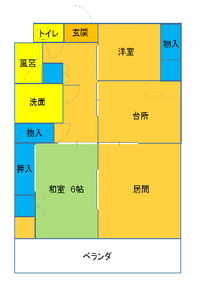 ひばりが丘住宅一、さくらが丘住宅二　2、３階　平面図