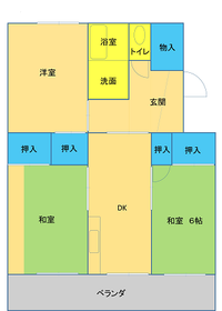 新橋住宅　団地の平面図