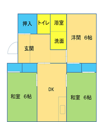 塩付住宅　団地の平面図