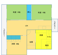 白坂住宅二　団地の平面図