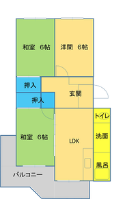 白坂住宅三　団地の平面図