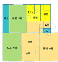 番野地住宅一　54-2　平面図