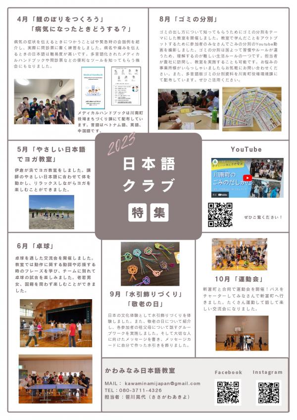 日本語クラブR5年度実績1