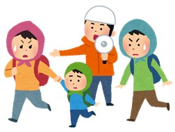 避難訓練イラスト