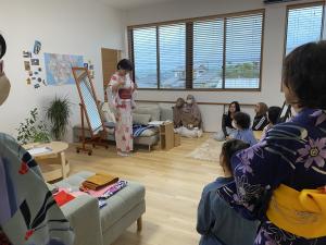 浴衣の着付け体験